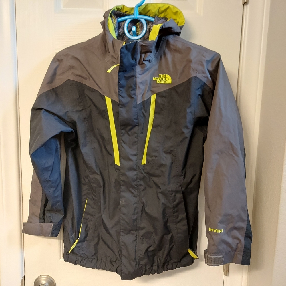 The North Face Kids Jacket - Gray and Yellow